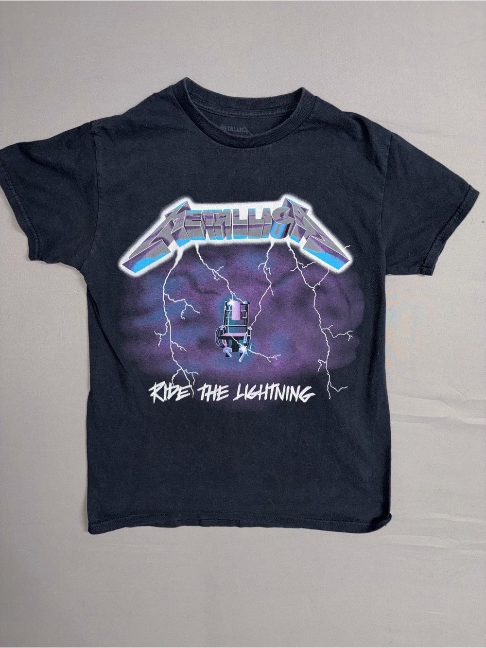 Ride The Lightning' Black Graphic Tee OPEN TO OFFERS